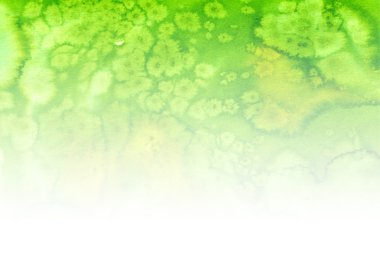 Yeşil-Beyaz suluboya degrade arka plan