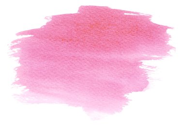 Pembe suluboya leke leke ve fırça darbeleri ile