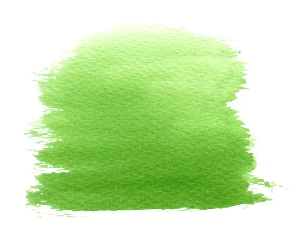 Aquarel groene splatter — Stockfoto