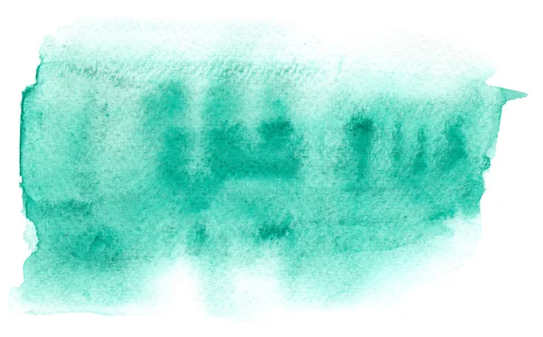 Mancha de acuarela azul con mancha de acuarela sobre fondo húmedo — Foto de Stock