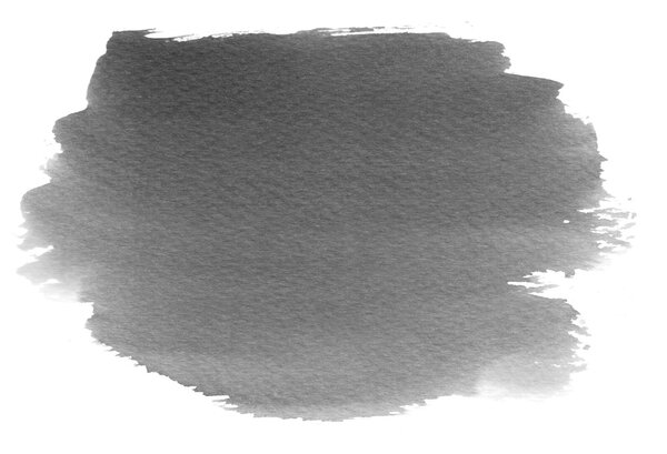 Абстрактный серый раскрашенный акварелью всплеск
