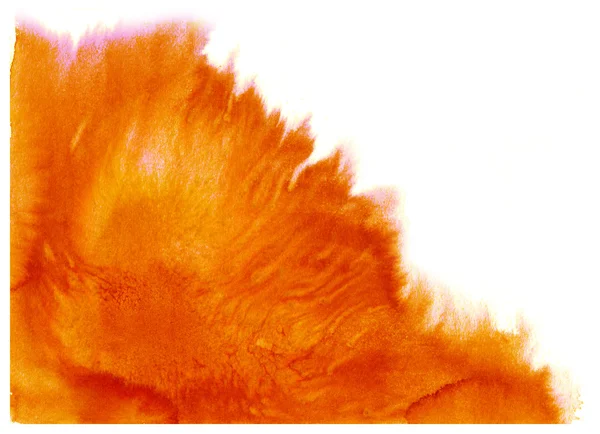 Oranžové abstraktní akvarel splash — Stock fotografie