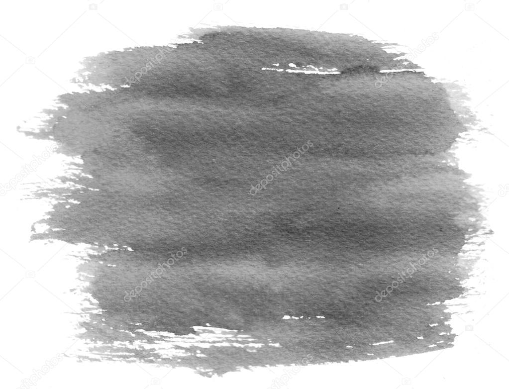 Gray watercolor spot