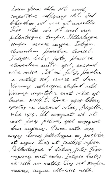 Handskrift gamla brev - latin text Lorem ipsum bakgrund — Stockfoto
