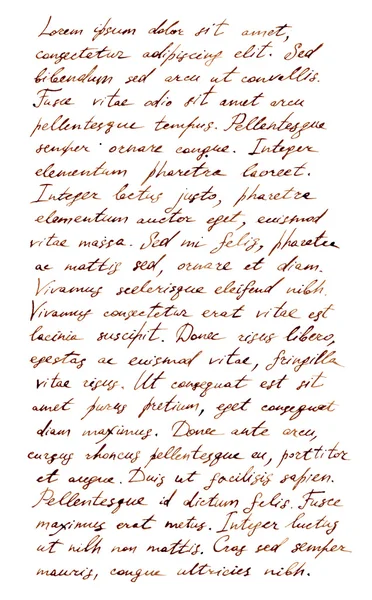 El yazılı mektup - latin metin Lorem Ipsum, eski stil