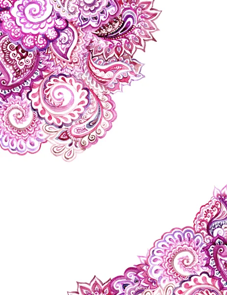 Corner ornamental edging design - arabian lace ornament — Φωτογραφία Αρχείου