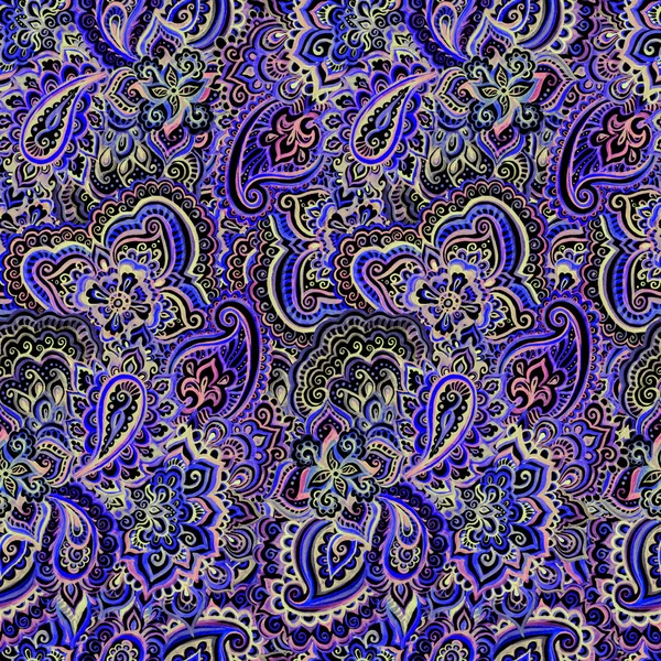 Seamless ornamental pattern with ethnic magic ornament — Φωτογραφία Αρχείου