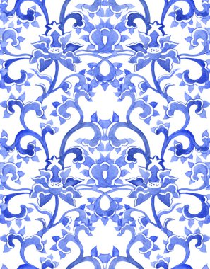 Floral chinese ornamental repeating pattern