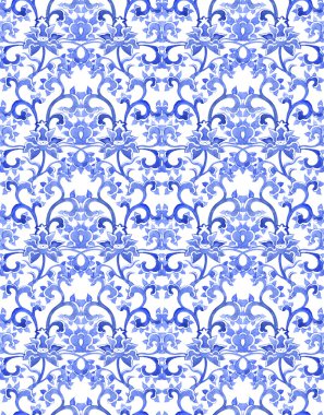 Floral chinese ornamental repeating pattern