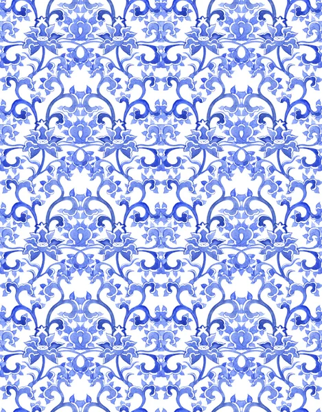 Floral chinese ornamental repeating pattern — Zdjęcie stockowe