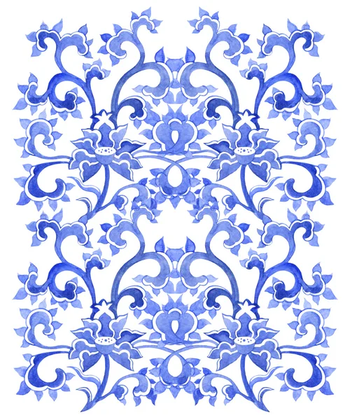 Floral chinese ornamental repeating pattern — 스톡 사진