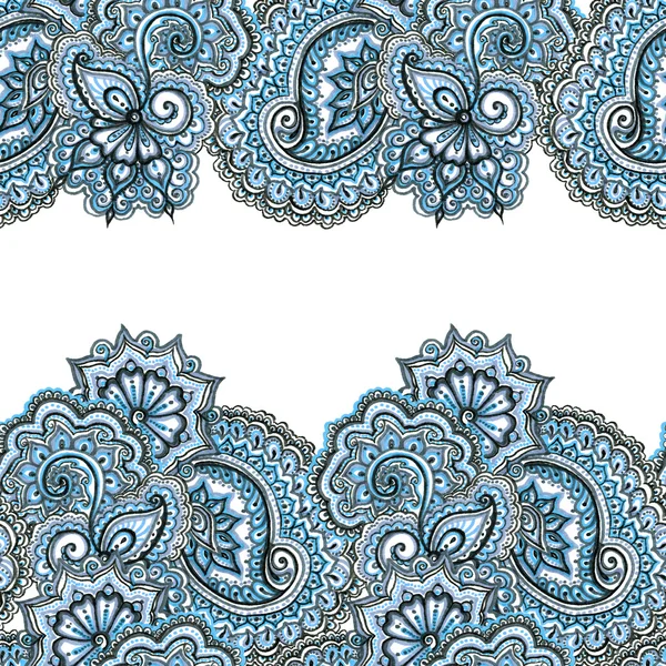 Süs Doğu tekrarlanan şerit çerçeve. Dantel etnik kenarlık