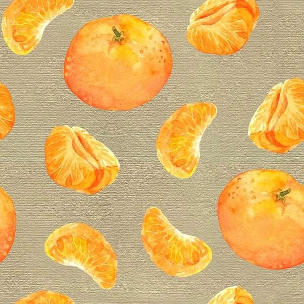 Fondo sin costuras con frutas de mandarina naranja — Foto de Stock