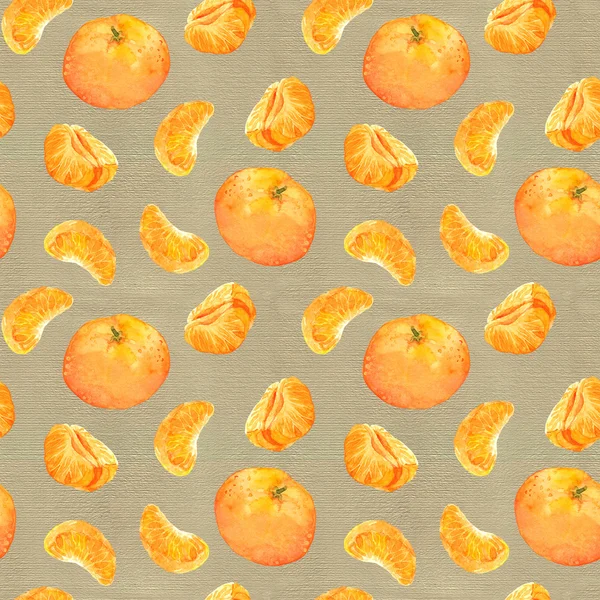Fondo de pantalla sin costuras con mandarina frutas de naranja — Foto de Stock