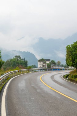Enshi Tujia ve Miao Özerk Bölgesi 'nde sonbahar manzarası, Hubei, Çin