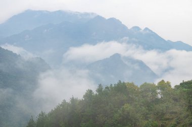 Enshi Tujia ve Miao Özerk Bölgesi 'nde sonbahar manzarası, Hubei, Çin