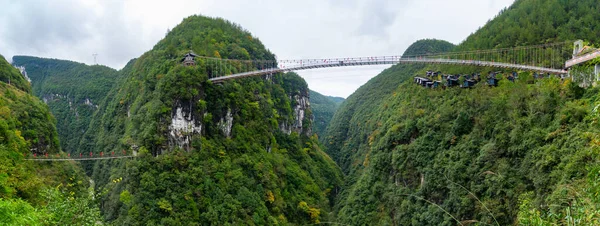 Höstlandskap Dixindalen Enshi Hubei Kina — Stockfoto