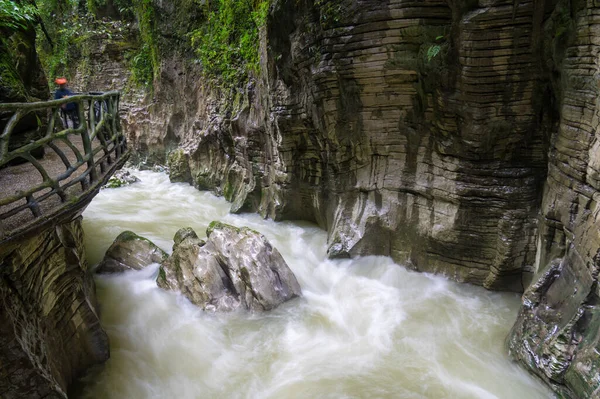 Őszi Táj Dixin Valley Scenic Area Enshi Hubei Kína — Stock Fotó