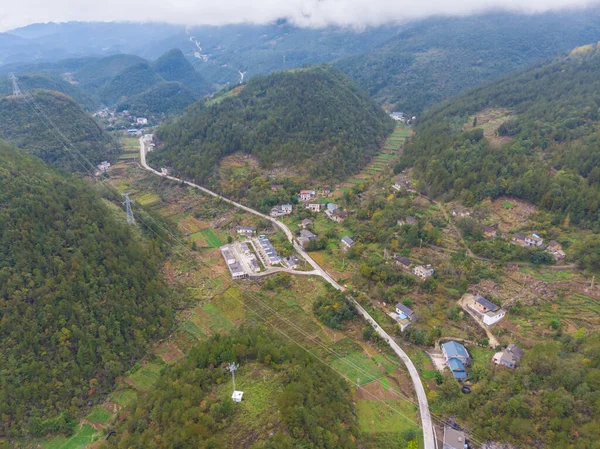 Podzimní Scenérie Scénické Oblasti Údolí Dixin Enshi Hubei Čína — Stock fotografie