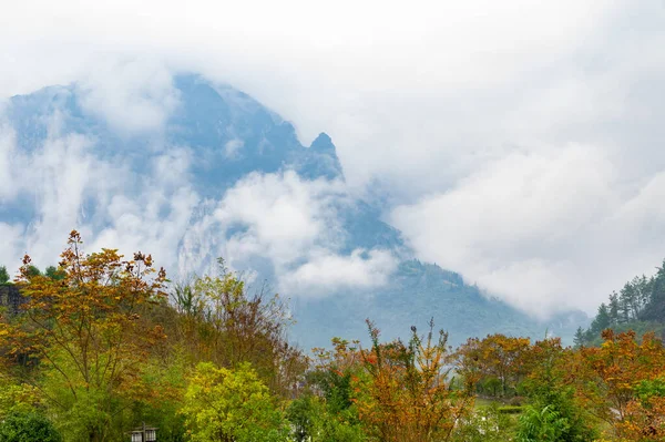 Paisaje Otoñal Del Área Escénica Jianshiye Three Gorges Enshi Hubei —  Fotos de Stock