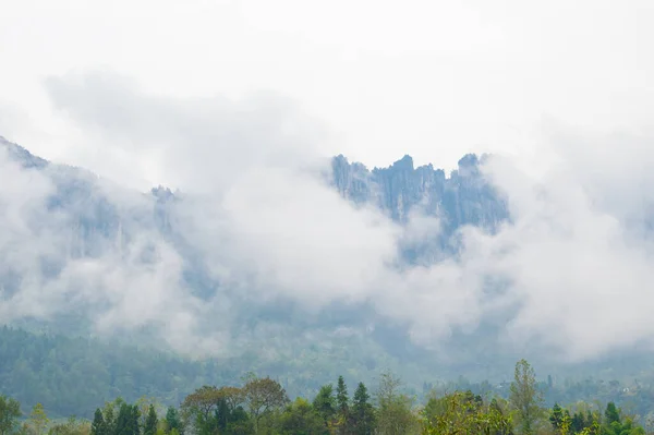 Paisaje Otoñal Del Área Escénica Jianshiye Three Gorges Enshi Hubei —  Fotos de Stock