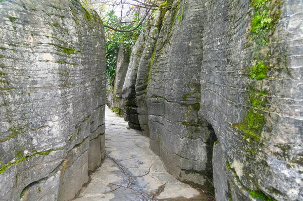 Jesienna Sceneria Jianshiye Three Gorges Scenic Area Enshi Hubei Chiny — Zdjęcie stockowe