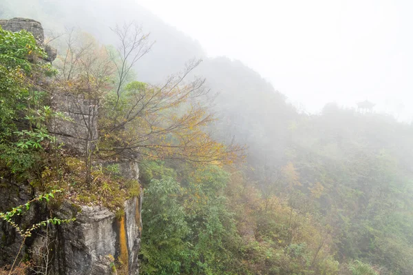 Paisaje Otoñal Del Área Escénica Jianshiye Three Gorges Enshi Hubei —  Fotos de Stock