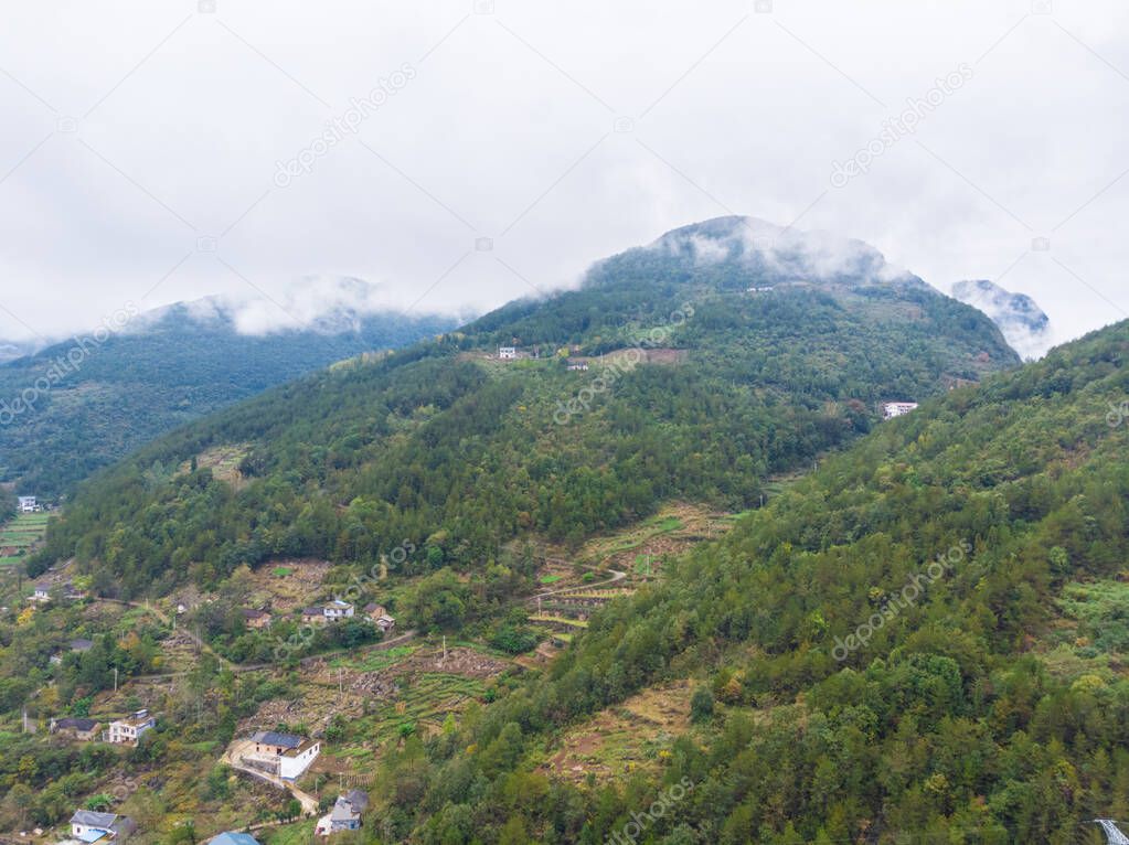 Autumn scenery of the Dixin Valley Scenic Area in Enshi, Hubei, China