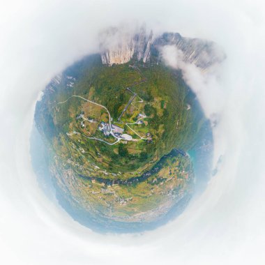 Enshi Büyük Kanyon Sahne Alanı, Hubei, Çin sonbahar manzarası
