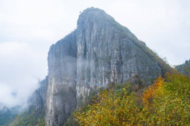 Enshi Büyük Kanyon Sahne Alanı, Hubei, Çin sonbahar manzarası