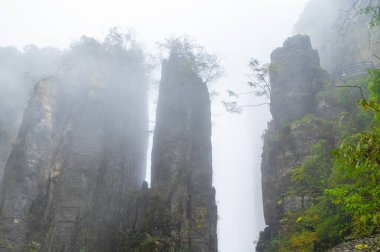 Enshi Büyük Kanyon Sahne Alanı, Hubei, Çin sonbahar manzarası