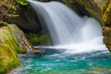 Shennongjia, Hubei, Çin 'deki Muyu Xiangxiyuan sonbahar manzarası
