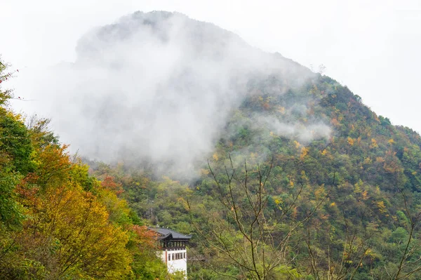 Paisaje Otoñal Del Área Escénica Jianshiye Three Gorges Enshi Hubei —  Fotos de Stock