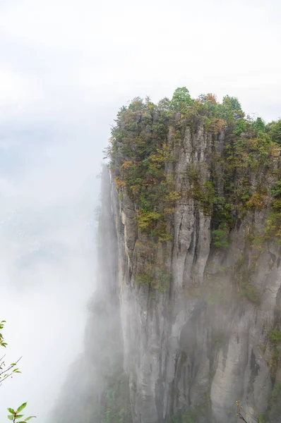 Jesienna Sceneria Jianshiye Three Gorges Scenic Area Enshi Hubei Chiny — Zdjęcie stockowe