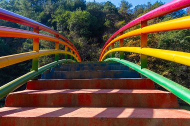 Geç, sonbahar, manzara, Qingliangzhai, Scenic, Area, in, Wuhan, Hubei