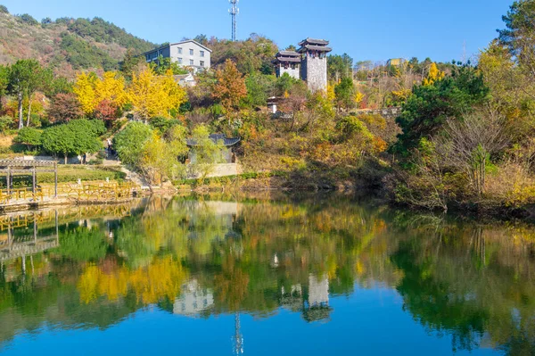 Sen Höst Landskap Qingliangzhai Scenic Area Wuhan Hubei — Stockfoto