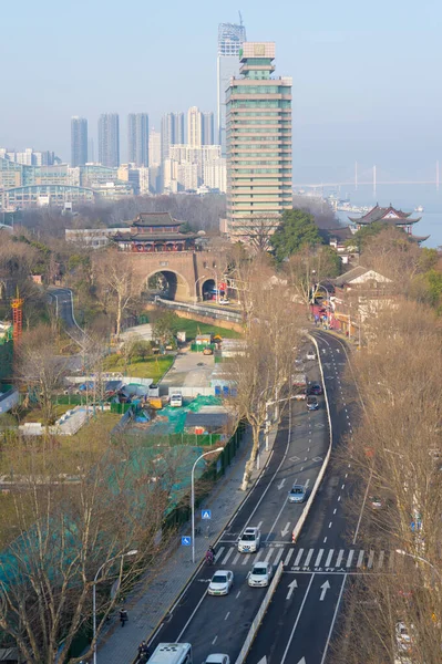 Wuhan city skyline scenery in Hubei