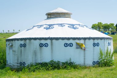 Wuhan, Hubei Eyaleti, Çin 'deki Mulan çayır manzarasının erken dönem manzarası