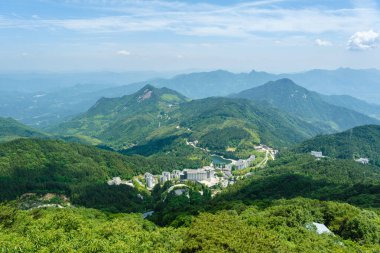 Early summer scenery of Dabie Mountain Bodao Peak Scenic Area in Luotian, Huanggang, Hubei, China