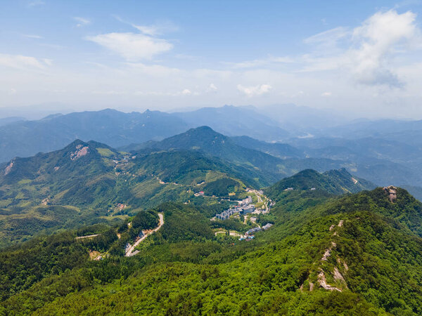 Early summer scenery of Dabie Mountain Bodao Peak Scenic Area in Luotian, Huanggang, Hubei, China