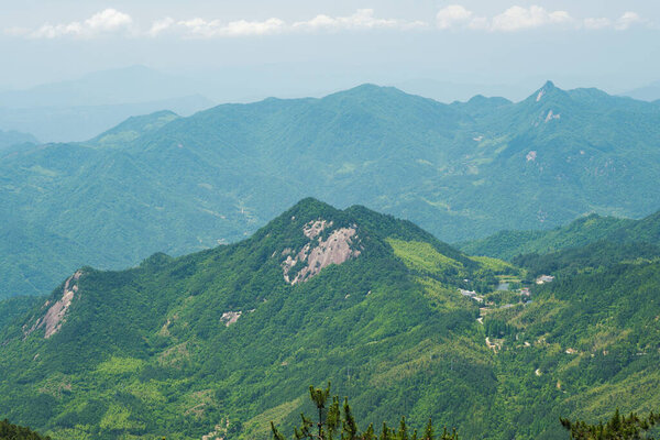 Early summer scenery of Dabie Mountain Bodao Peak Scenic Area in Luotian, Huanggang, Hubei, China