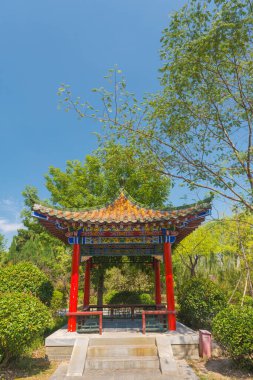 Hubei Wuhan Bahçe Fuar Parkı Yaz manzarası, Çin