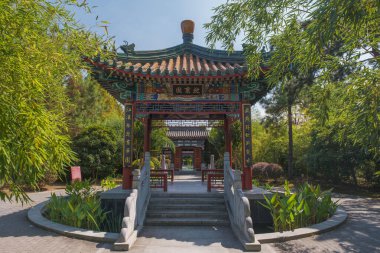 Hubei Wuhan Bahçe Fuar Parkı Yaz manzarası, Çin