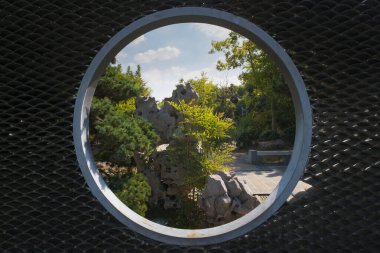 Hubei Wuhan Bahçe Fuar Parkı Yaz manzarası, Çin