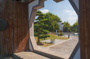 Hubei Wuhan Bahçe Fuar Parkı Yaz manzarası, Çin