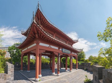 Hubei Wuhan Bahçe Fuar Parkı Yaz manzarası, Çin