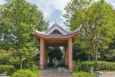 Hubei Wuhan Bahçe Fuar Parkı Yaz manzarası, Çin