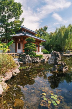 Hubei Wuhan Bahçe Fuar Parkı Yaz manzarası, Çin