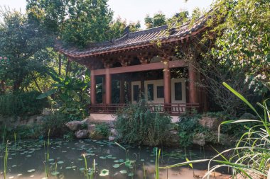 Hubei Wuhan Bahçe Fuar Parkı Yaz manzarası, Çin