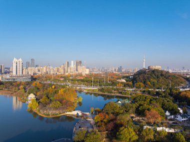 Wuhan, Hubei, Çin sonbahar manzarası